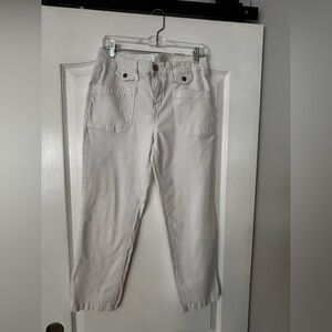 1822 Denim Women's Straight Leg Jeans in Cream